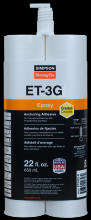 Simpson Strong-Tie ET3G22-N - ET-3G™ 22-oz. Epoxy Adhesive Cartridge w/ Nozzle and Extension