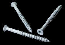 Simpson Strong-Tie TNTW25234TTR - Titen Turbo™ - 1/4 in. x 2-3/4 in. 6-Lobe Trim-Head Concrete and Masonry Screw, White (100-Qty)