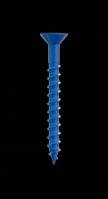 Simpson Strong-Tie TNT25214TFC25 - Titen Turbo™ - 1/4 in. x 2-1/4 in. 6-Lobe Flat-Head Concrete and Masonry Screw, Blue (25-Qty)