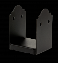 Simpson Strong-Tie APB66R - Outdoor Accents® Mission Collection® ZMAX®, Black Powder-Coated Post Base for 6x6 Rough