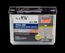 Simpson Strong-Tie THDB25178H - Titen HD® 1/4 in. x 1-7/8 in. Heavy-Duty Screw Anchor (100-Qty)