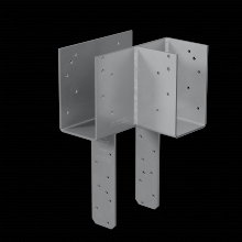 Simpson Strong-Tie ECCLRQ464SDS - ECCLRQ L-Shape End Column Cap for 4x Beams, 6x Post w/ SDS Screws, Skewed Right