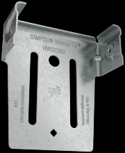 Simpson Strong-Tie HWSC362-KT - HWSC™ 3-7/16 in. Head-of-Wall Slide-Clip Connector w/ Screws (50-Qty)