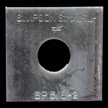 Simpson Strong-Tie BP 5/8-2 - BP 2 in. x 2 in. Bearing Plate with 5/8 in. Bolt Dia.