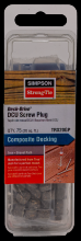 Simpson Strong-Tie TRX20GP - Deck-Drive™ DCU Screw Plug - Trex Gravel Path (75-Qty)