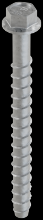 Simpson Strong-Tie THD50612HMG - Titen HD® 1/2 in. x 6-1/2 in. Mechanically Galvanized Heavy-Duty Screw Anchor (20-Qty)