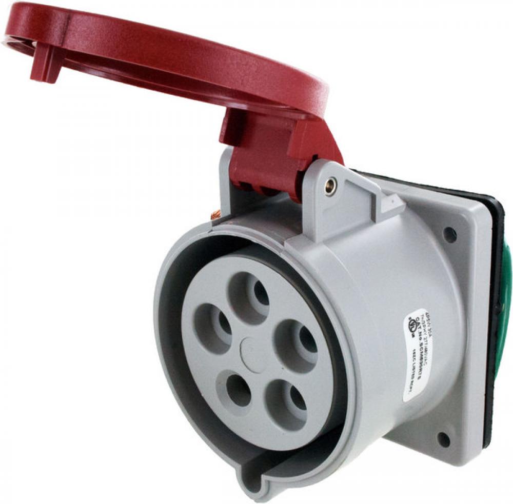 IP44 RECEPTACLE 30A  3phase delta 277/480VAC  4P 5W  SPLASHPROOF<span class=' ItemWarning' style='display:block;'>Item is usually in stock, but we&#39;ll be in touch if there&#39;s a problem<br /></span>