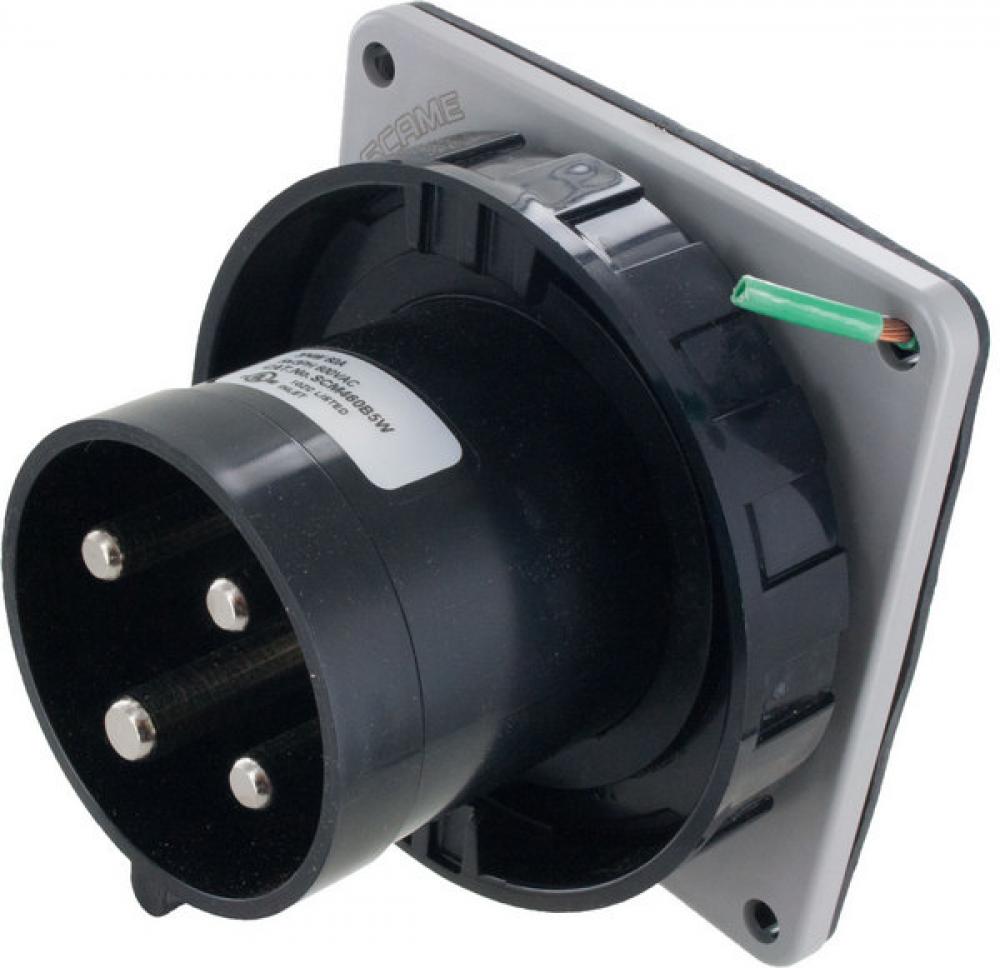 IP67 INLET 60A  3phase 600VAC  3P 4W  WATERTIGHT<span class=' ItemWarning' style='display:block;'>Item is usually in stock, but we&#39;ll be in touch if there&#39;s a problem<br /></span>