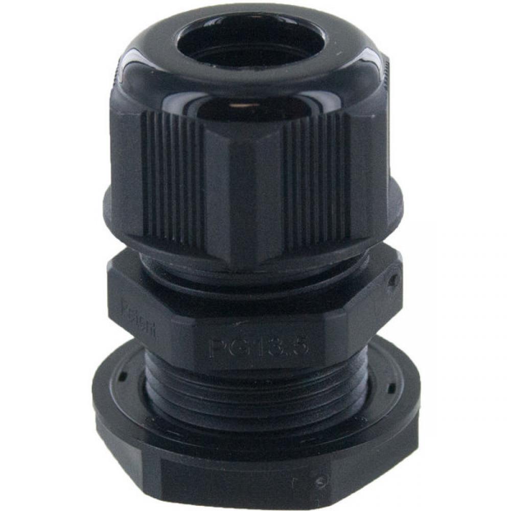 DOME CONN Pg13  .23-.47in  BLACK c/w O-ring and locknut<span class=' ItemWarning' style='display:block;'>Item is usually in stock, but we&#39;ll be in touch if there&#39;s a problem<br /></span>