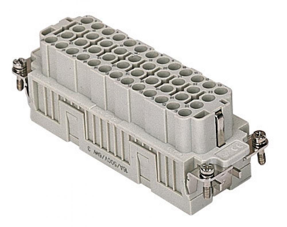 FEMALE INSERT - 46P 47-96+Ground  16A MAX - 600V  HIGH DENSITY CRIMP TERMINATION<span class=' ItemWarning' style='display:block;'>Item is usually in stock, but we&#39;ll be in touch if there&#39;s a problem<br /></span>