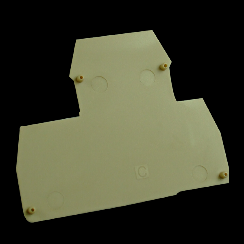 4MM DOUBLE DECK END PLATE BEIGE<span class=' ItemWarning' style='display:block;'>Item is usually in stock, but we&#39;ll be in touch if there&#39;s a problem<br /></span>