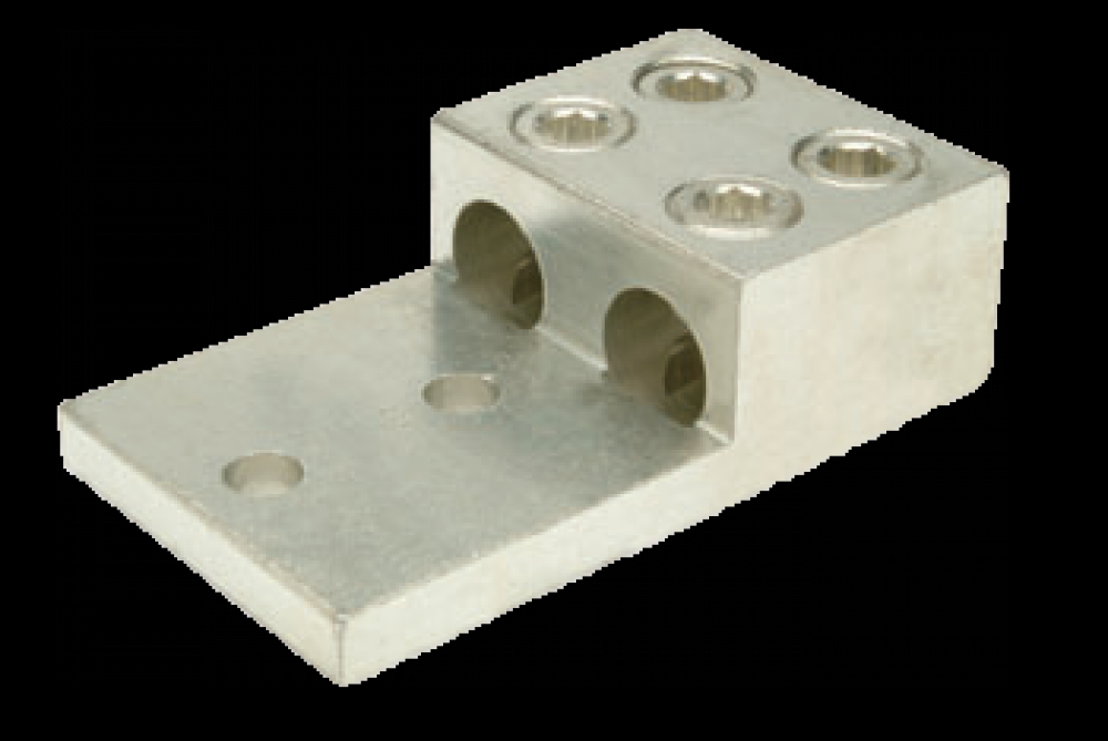 ALUM MECH LUG 500-1000 2CON 2HOLE<span class=' ItemWarning' style='display:block;'>Item is usually in stock, but we&#39;ll be in touch if there&#39;s a problem<br /></span>