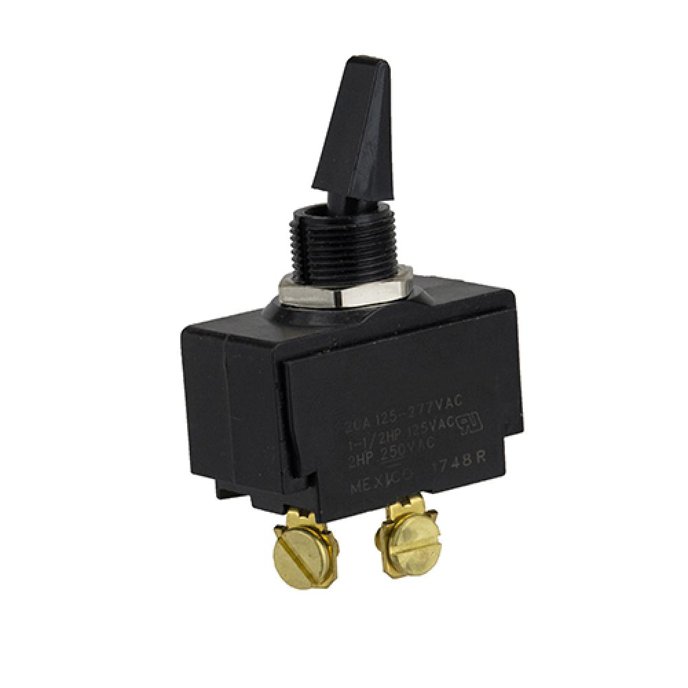 Switch Toggle On Off Spst Paddle Toggle Screw 20A<span class=' ItemWarning' style='display:block;'>Item is usually in stock, but we&#39;ll be in touch if there&#39;s a problem<br /></span>