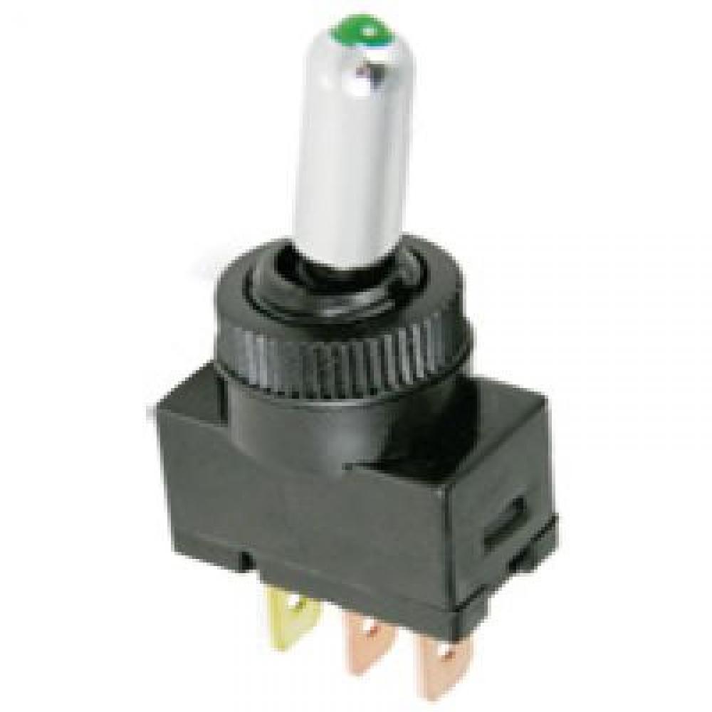 Switch Toggle On Off SPST Amber LED Tip 20A 12Vdc<span class=' ItemWarning' style='display:block;'>Item is usually in stock, but we&#39;ll be in touch if there&#39;s a problem<br /></span>