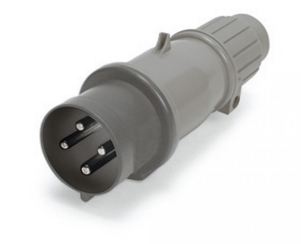 IP44 PLUG 20A  3phase 600VAC  3P 4W  SPLASHPROOF<span class=' ItemWarning' style='display:block;'>Item is usually in stock, but we&#39;ll be in touch if there&#39;s a problem<br /></span>