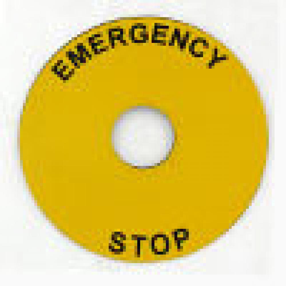 Rnd Legd Plate, 90mm Dia, Al, Emgc Stop<span class=' ItemWarning' style='display:block;'>Item is usually in stock, but we&#39;ll be in touch if there&#39;s a problem<br /></span>