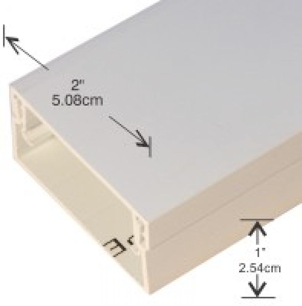 1 Inch H x 2 inch W WHITE RACEWAY (10pcs/case)<span class=' ItemWarning' style='display:block;'>Item is usually in stock, but we&#39;ll be in touch if there&#39;s a problem<br /></span>