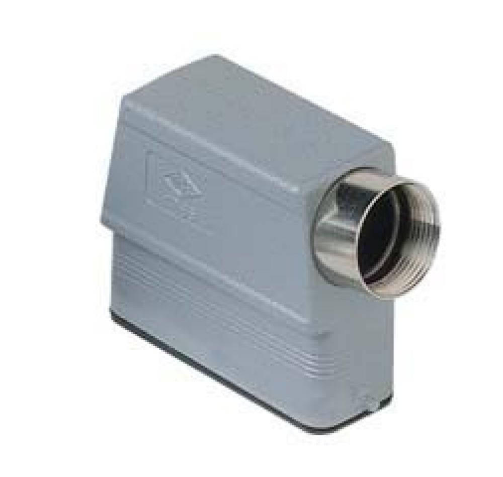 HOOD - 16P+Ground    TWO PEGS  SIDE ENTRY  HIGH CONSTRUCTION  CABLE GLAND NPT 3/4<span class=' ItemWarning' style='display:block;'>Item is usually in stock, but we&#39;ll be in touch if there&#39;s a problem<br /></span>