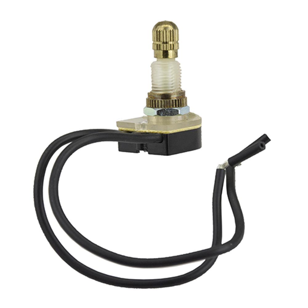 Switch Rotary On Off Spst Knob Wire Lead 6A<span class=' ItemWarning' style='display:block;'>Item is usually in stock, but we&#39;ll be in touch if there&#39;s a problem<br /></span>