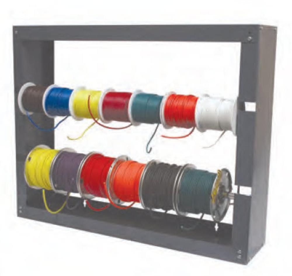 WIRE DISPLAY/DISPENSING RACK 2-ROWSAll welded cold rolled steelGrey powder coated finish<span class=' ItemWarning' style='display:block;'>Item is usually in stock, but we&#39;ll be in touch if there&#39;s a problem<br /></span>