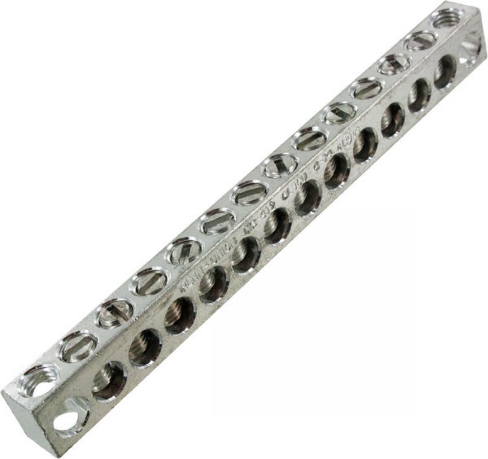 Aluminum Neutral bar, Tin Plated, 14-4 awg Copper and Aluminum, 12 circuits<span class=' ItemWarning' style='display:block;'>Item is usually in stock, but we&#39;ll be in touch if there&#39;s a problem<br /></span>