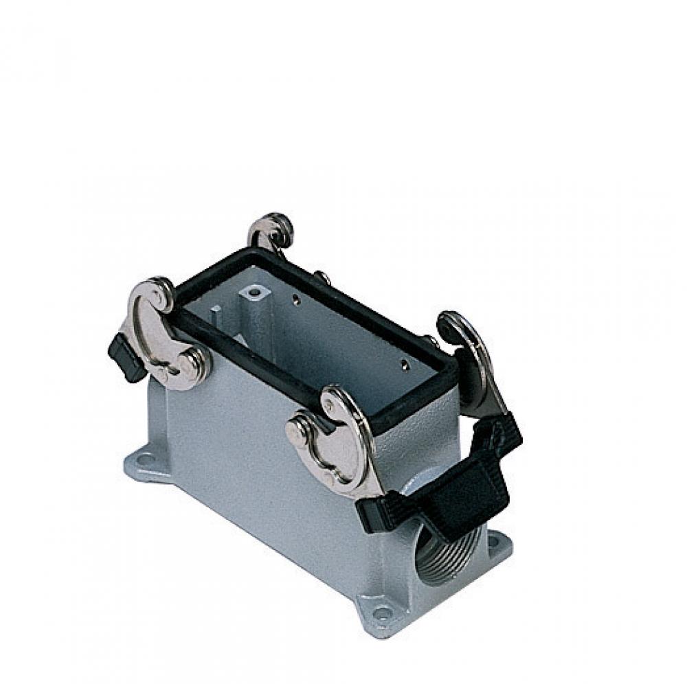 SURFACE MOUNTING BASE - 16P+Ground    DOUBLE LEVERS  SINGLE PORT  CABLE GLAND PG 21<span class=' ItemWarning' style='display:block;'>Item is usually in stock, but we&#39;ll be in touch if there&#39;s a problem<br /></span>