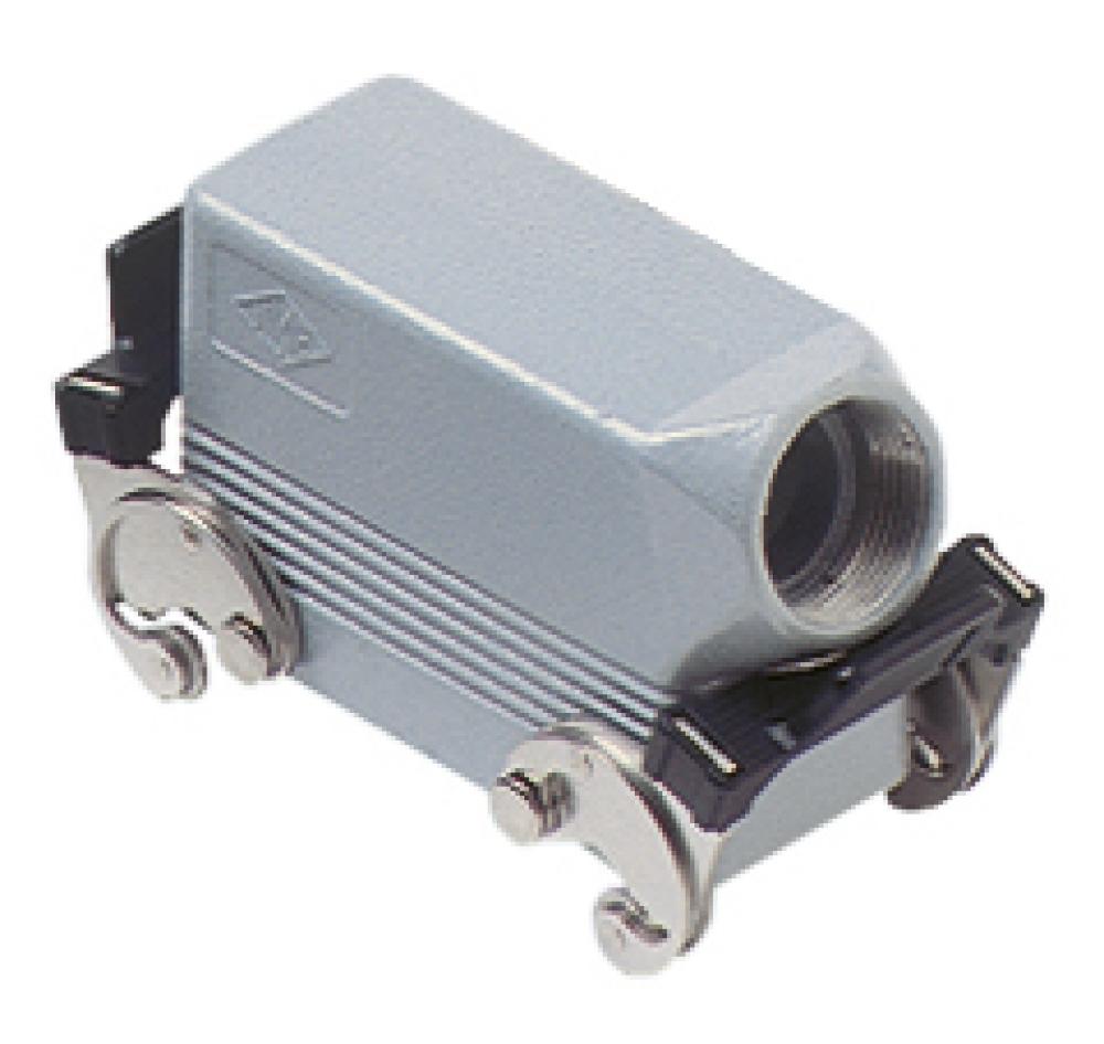 HOOD - 16P+Ground    DOUBLE LEVERS  SIDE ENTRY  HIGH CONSTRUCTION  CABLE GLAND PG 29<span class=' ItemWarning' style='display:block;'>Item is usually in stock, but we&#39;ll be in touch if there&#39;s a problem<br /></span>