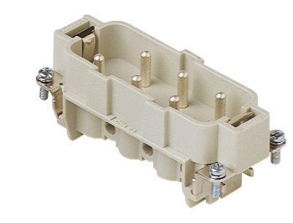 MALE INSERT - 6P+Ground  35A MAX - 600V  SCREW TERMINAL<span class=' ItemWarning' style='display:block;'>Item is usually in stock, but we&#39;ll be in touch if there&#39;s a problem<br /></span>