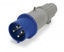 Techspan SCM320P6S - IP44 PLUG 20A  250VAC  2P 3W  SPLASHPROOF