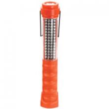 Techspan NSR-2492 - Cordless Rechargeable Flood/Flashlight 1 LED & 60 LED- Orange- w/Magnet