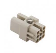 Techspan D08RC - FEMALE INSERT - 8P  10A - MAX 50V  WHITE