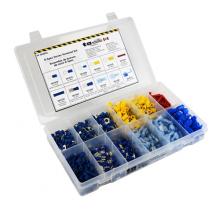 Techspan 563032 - 550PC Solderless Terminal (K-Spec Series) Assortment Kit - (Mini Flip Kit Series)