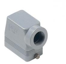 Techspan ESTP10S12 - HOOD - 10P+Ground    TWO PEGS  SIDE ENTRY  HIGH CONSTRUCTION  CABLE GLAND NPT 1