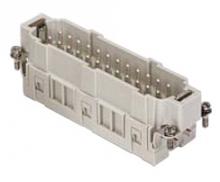 Techspan E24PG - MALE INSERT - 24P+Ground  16A MAX - 600V  CAGE CLAMP