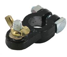 Techspan 762692 - BATT TERM WING-NUT LEAD NEGATIVE 5/16" BLACK 10PK