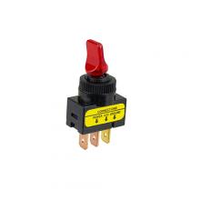 Techspan 35-3310 - Switch Toggle On Off SPST Red Duckbill LED 20A