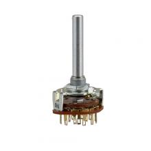 Techspan 35-379 - Switch Rotary 3P 4 Shaft Solder 0.3A 125Vac 30Vdc