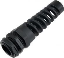 Techspan RFC21NR - FLEX CONN .750in NPT  .35-.63in  BLACK c/w O-ring and locknut