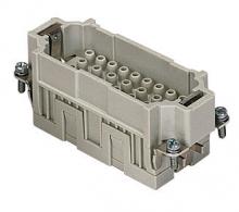 Techspan EQ64PC - MALE INSERT - 32P 33-64+Ground  16A MAX - 600V  HIGH DENSITY CRIMP TERMINATION