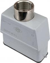 Techspan ATTP16S11 - HOOD - 16P+Ground    TWO PEGS  TOP ENTRY  HIGH CONSTRUCTION  CABLE GLAND NPT 3/4