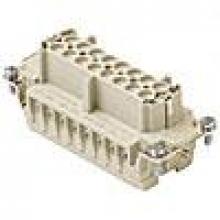 Techspan E16RS - FEMALE INSERT - 16P+Ground  16A MAX - 600V  SCREW TERMINAL WITH WIRE PROTECTION