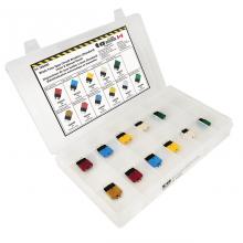 Techspan 766990 - 11PC Standard Blade-Type Circuit Breaker Assortment Kit - (Mini Flip Kit Series)