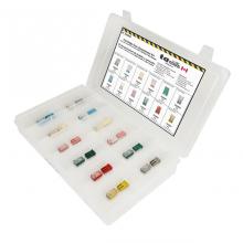 Techspan 766993 - 24PC Micro Cartridge (Slotted & Non-Slotted) Fuse Assortment Kit - (Mini Flip Kit Series)