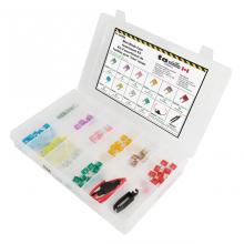 Techspan 766986 - 92PC Mini Blade Fuse Assortment Kit - (Mini Flip Kit Series)