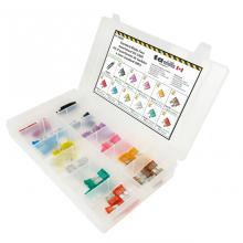 Techspan 766981 - 56PC LED Standard Blade Fuse Assortment Kit - (Mini Flip Kit Series)