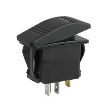 Techspan 765146 - SWITCH ROCKER RECT ON/OFF 3-BLD GRN P-LIGHT SPST