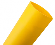 Techspan MHSP-1/8-4-IIL - HEAT SHRINK THIN-WALL YELLOW 1/8InchID X 4FT