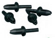 Techspan RIV1 - RIVET 6.5MM LARGE BLACK