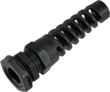 Techspan RFC13AR - FLEX CONNECTOR PG 13  .19-.35in  BLACK c/w O-ring and locknut