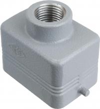 Techspan ETEP06S4 - HOOD - 6P+Ground    TWO PEGS  TOP ENTRY  CABLE GLAND PG 16